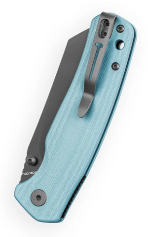 Bestechman BMK24G Cicada's Wing-G10, Misty Blue, 10Cr15CoMoV, Black PVD