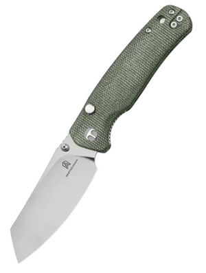 Bestechman BMK24-M-2 Cicada's Wing-Micarta, Green, 10Cr15CoMoV, Satin