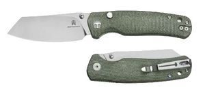 Bestechman BMK24-M-2 Cicada's Wing-Micarta, Green, 10Cr15CoMoV, Satin