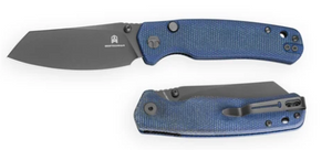 Bestechman BMK24-M-4 Cicada's Wing-Micarta, Blue, 10Cr15CoMoV, Black PVD