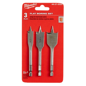 Milwaukee 48-27-0020 3PC Stubby Flat Boring Set