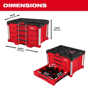 Milwaukee 48-22-8444 PACKOUT™ 4 Drawer Tool Box (BLEMISHED)