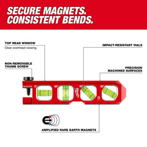 Milwaukee 48-22-5110 6.5 in. Pipe Lock Billet Torpedo Level (Open Box)