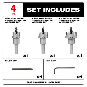 Milwaukee 49-22-8610 Carbide Hole Cutter Kit (4-Piece)