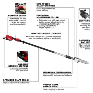 Milwaukee 3013-20 M18 FUEL™ Telescoping Pole Saw (Blemished)