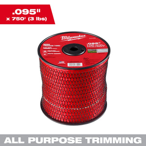 Milwaukee 49-16-2783 Milwaukee .095" x 750’ (3 lbs.) Twisted Trimmer Line