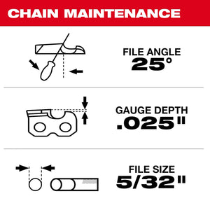 Milwaukee 49-16-2759 LOW PROFILE™ 10 in. Telescoping Pole Saw Chain