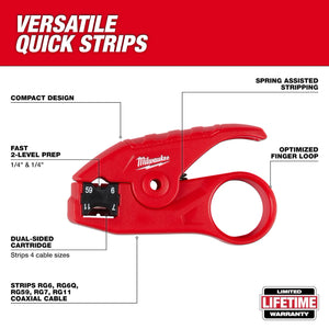 Milwaukee 48-22-3064 Coax Cable Stripper (Open Box)