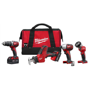 Milwaukee 2695-24 M18™ Cordless LITHIUM-ION 4-Tool Combo Kit