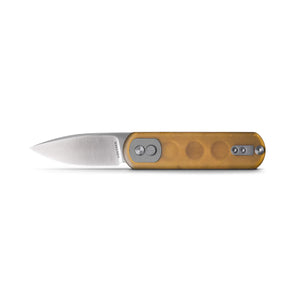 Vosteed Corgi Pup Trek Lock Knife Amber Ultem (2.37" Satin)