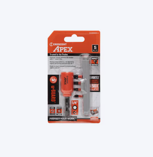 Crescent CAUGBQ2DR-4 u-GUARD Quick Release Bit Holder and VORTEX Bits