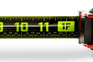 Crescent L1025CB-02 Lufkin 1-3/16 x 25' Command Control Series Black Clad Tape Measure