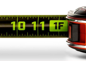 Crescent L1125B-02 Lufkin Shockforce Nite Eye G1 25-ft Tape Measure