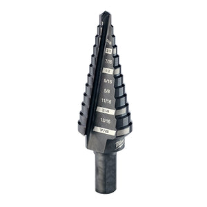 Milwaukee 48-89-9204 3/16 in. - 7/8 in. #4 Black Oxide Step Drill Bit