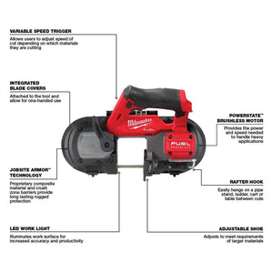 Milwaukee 2529-20 M12 FUEL Compact Band Saw (Blemished)