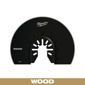 Milwaukee 49-25-1121 OPEN-LOK™ 3-1/2" HCS Wood Segmented Multi-Tool Blade