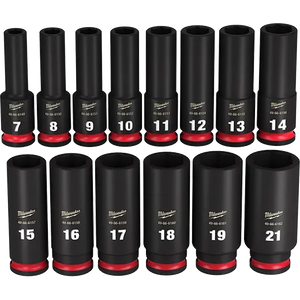 Milwaukee 49-66-7008 14PC 3/8" Drive Metric Deep 6pt Socket Set (Open Box)
