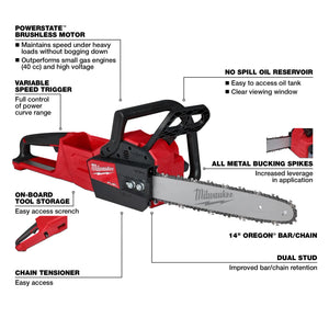 Milwaukee 2727-20C M18 FUEL™ 14" Chainsaw - Tool Only