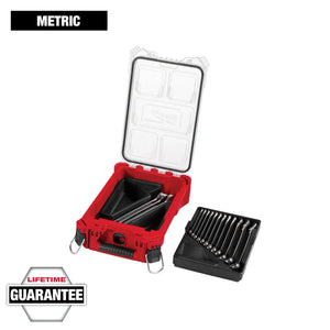 Milwaukee 48-22-9483 15pc Metric Combination Wrench Set w/ PACKOUT Organizer