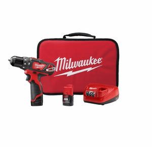 Milwaukee 2408-22 M12™ 3/8” Hammer Drill/Driver Kit