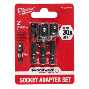 Milwaukee 48-32-5033 SHOCKWAVE Impact Hex Shank Socket Adapter Set