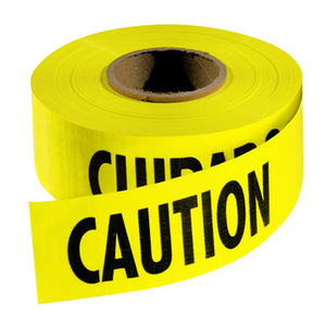 Empire 77-1002 Yellow/Black Tape CAUTION/CUIDADO - 3" Width x 1000' Length