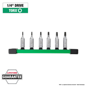 Milwaukee 48-22-9530 6pc 1/4" Drive TORX® Bit Socket Set