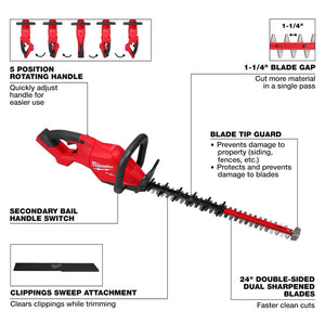 Milwaukee 3033-20 M18 FUEL™ 24" Hedge Trimmer (Open Box)