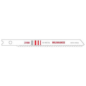 Milwaukee 48-42-2190 5PC 3-5/8" 14TPI U-Shank Bi-Metal Jig Saw Blades