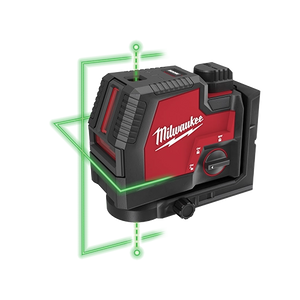 Milwaukee 3522-21 Green Cross Line & Plumb Points Laser (Blemished)