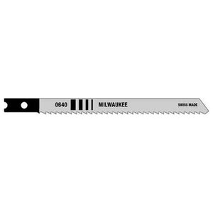 Milwaukee 48-42-0640 5PC 4" 10TPI U-Shank Wood High Carbon Steel Jig Saw Blades