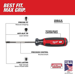 Milwaukee MT200-2 Multi-Bit Screwdriver Set with Cushion Grip (2-Piece)