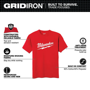 Milwaukee 607R Men's Heavy-Duty Short-Sleeve T-Shirt