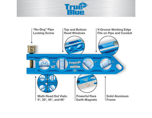 Empire EM85.6 6in. True Blue Die Cast Torpedo Level