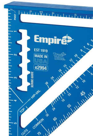 Empire E2994 Level 7 in. True Blue Laser Etched Rafter Square