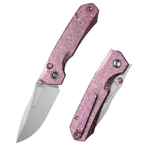 Remette RNTB1 RT-Rhino Knife, Titanium, M390, Fine Grinding + Pearlescent Effect