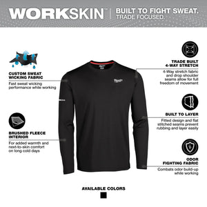 Milwaukee 403B WORKSKIN™ Crew Neck Baselayer