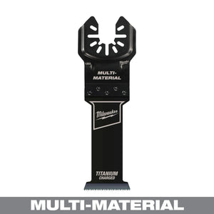 Milwaukee 49-25-1203 1-1/4 TITANIUM CHARGED Bi-Metal Multi-Mat Multi-Tool Blade