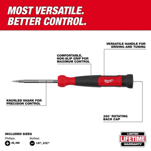 Milwaukee 48-22-2930 4-in-1 Precision Multi-Bit Screwdriver (Open Box)