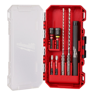 Milwaukee 48-20-7497 7pc. SDS Plus M/2™ 2-Cutter Concrete Screw Install Kit