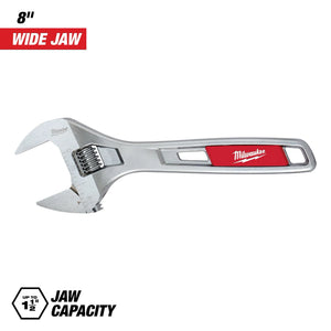 Milwaukee 48-22-7508 8 in. Wide Jaw Adjustable Wrench (Open Box)