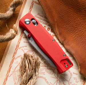 Flytanium 1386FRS BEEF - Fire Red, G10, D2, Stonewash