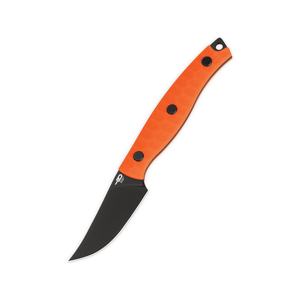 Bestech Heidi Blacksmith #3 Fixed Blade Knife Orange G-10 (2.3" Black) 14C28N