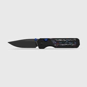 Kizer Ki3634.31BDA1 Militaw 315, Multicolored Aluminum & FatCarbon Nebula, M390 Matte DLC Ultra