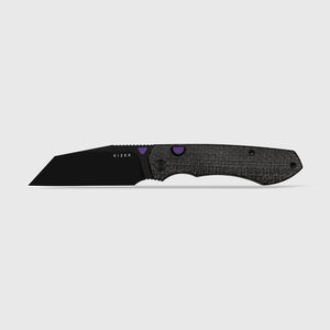 Kizer V3738BW1 Wharning, Black Micarta, N690, Black PVD