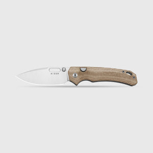 Kizer V3802BDA1 Outposter, Brown Norplex Ultrex Micarta, Nitro-V