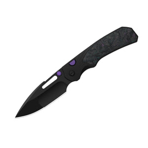 Kizer K3765BD1 Durandal, Black Aluminum & FatCarbon Black-Dark Matter, S35VN, Black PVD