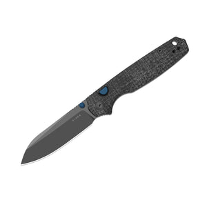 Kizer V3789BSA1 Pokiman BLL, Black Micarta, AEB-L, Gray PVD