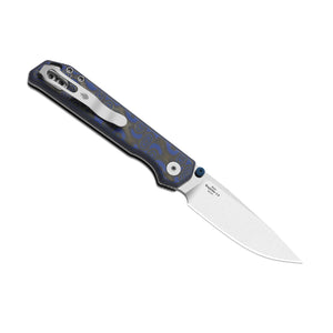 Kizer V3458.2BDA1 Begleiter 2.9, Blue Vortex Pattern Micarta, BD1N