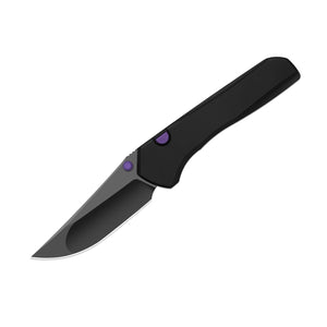 Kizer K3818ZBD1 Astur ZeroS, Black Aluminum, MagnaCut, Matte DLC Ultra
